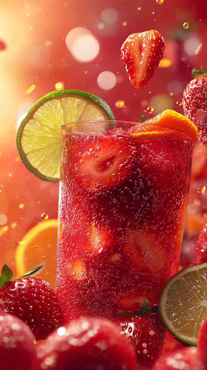 Acai & Strawberry Refresher with a Citrus Zing