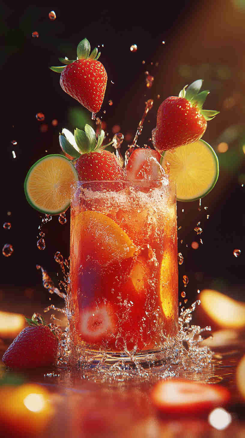 Acai & Strawberry Refresher with a Citrus Zing