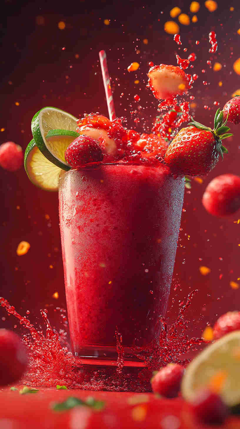 Acai & Strawberry Refresher with a Citrus Zing