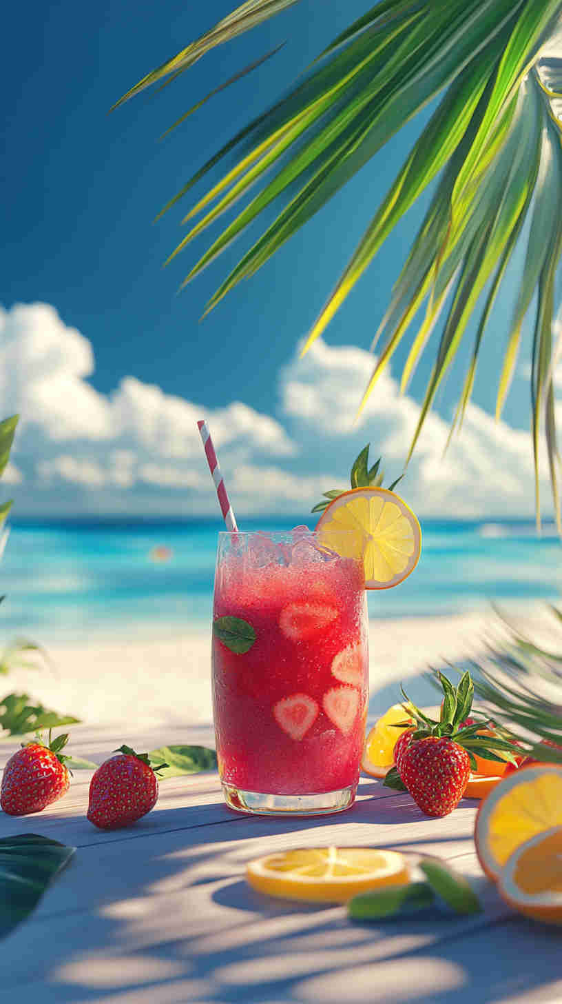 Acai & Strawberry Refresher with a Citrus Zing