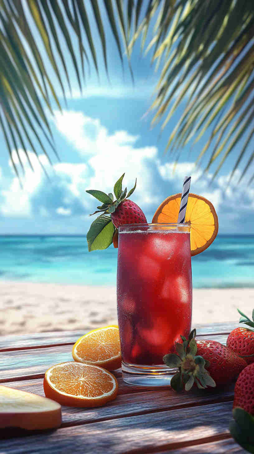Acai & Strawberry Refresher with a Citrus Zing