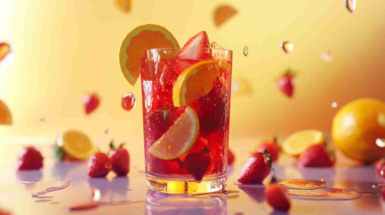 Acai & Strawberry Refresher with a Citrus Zing