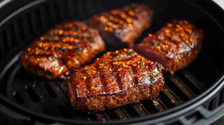 Air Fryer BBQ Steak with Smoky Seasoning