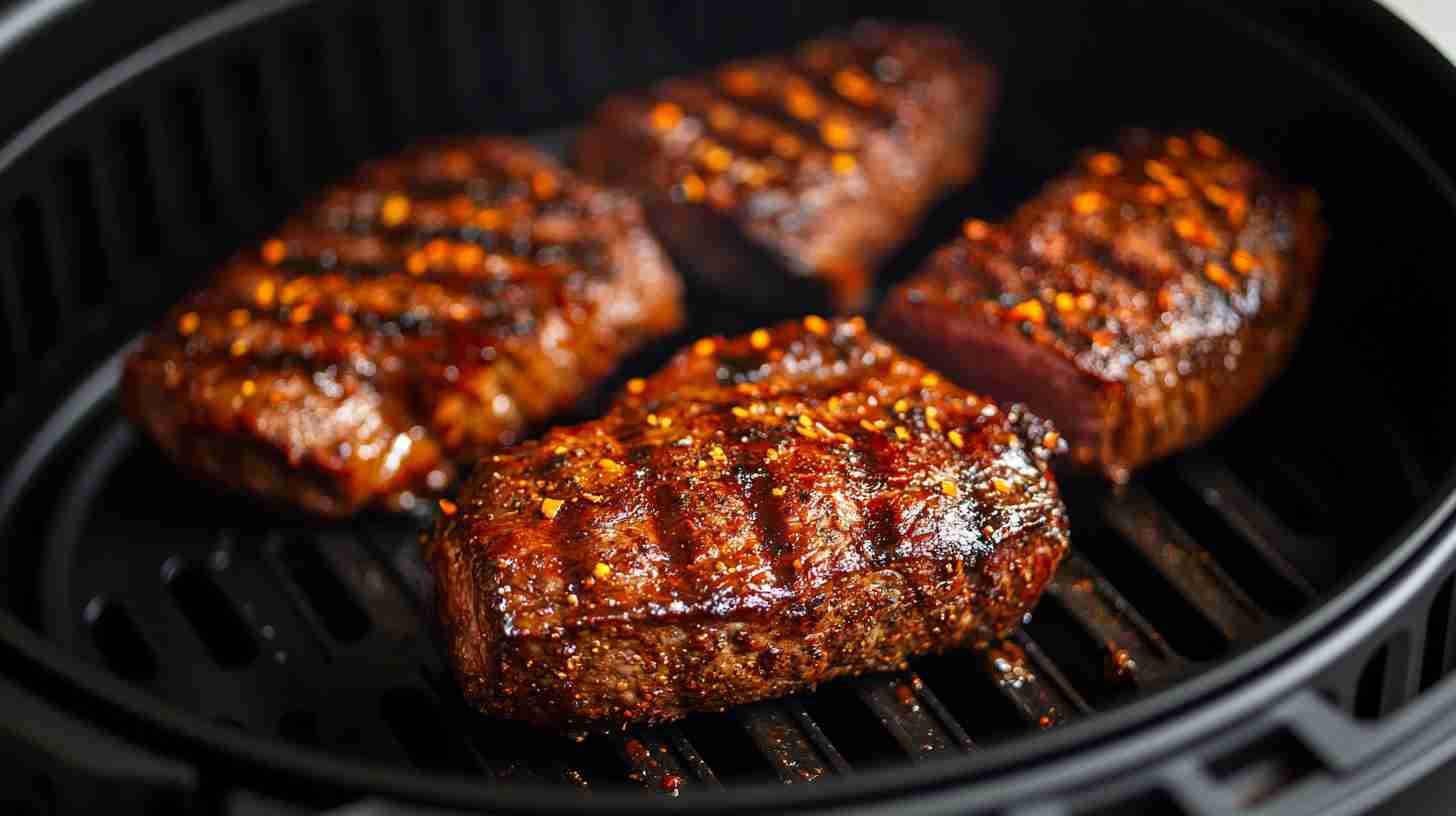 Air Fryer BBQ Steak with Smoky Seasoning
