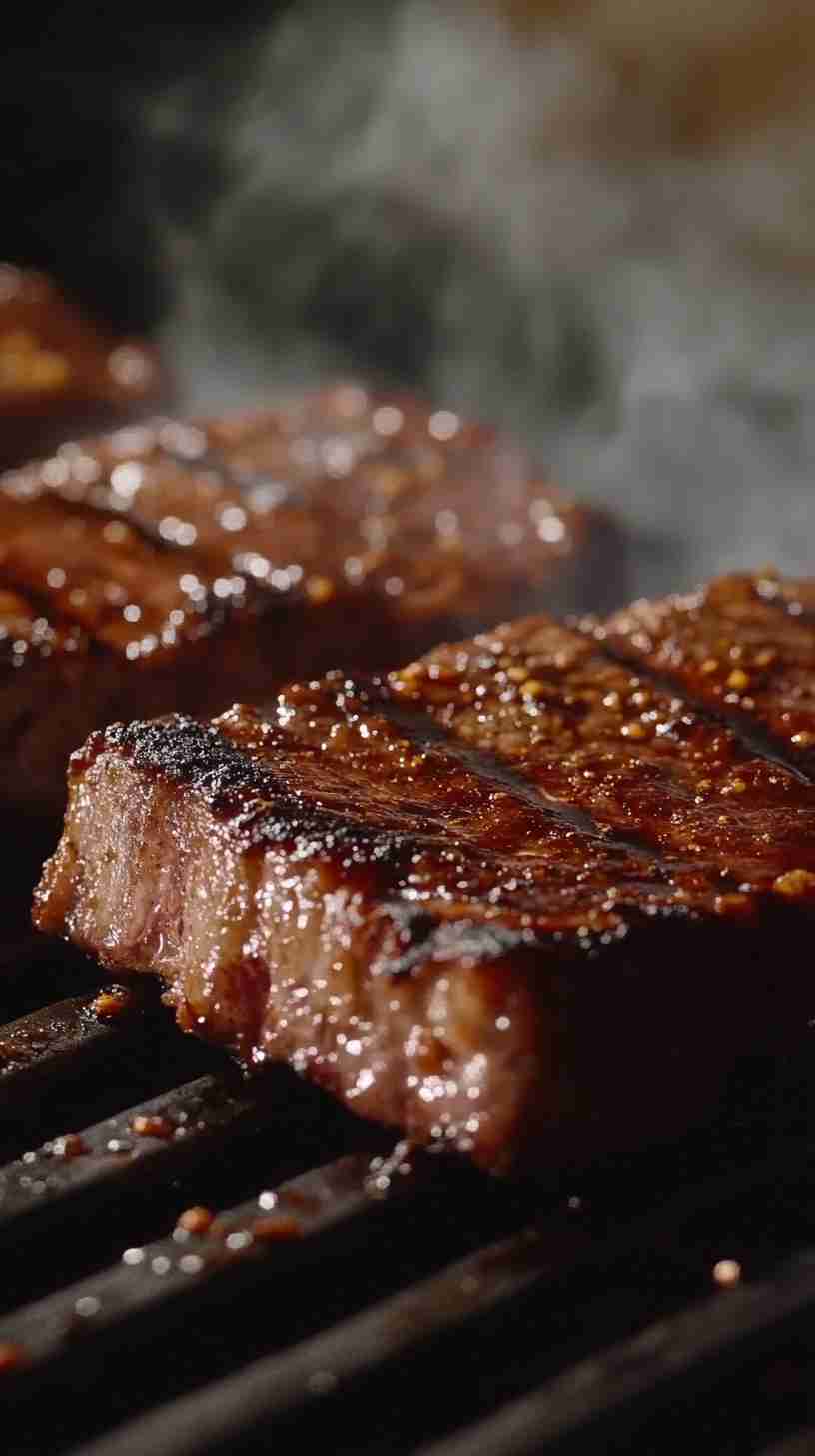 Air Fryer BBQ Steak with Smoky Seasoning