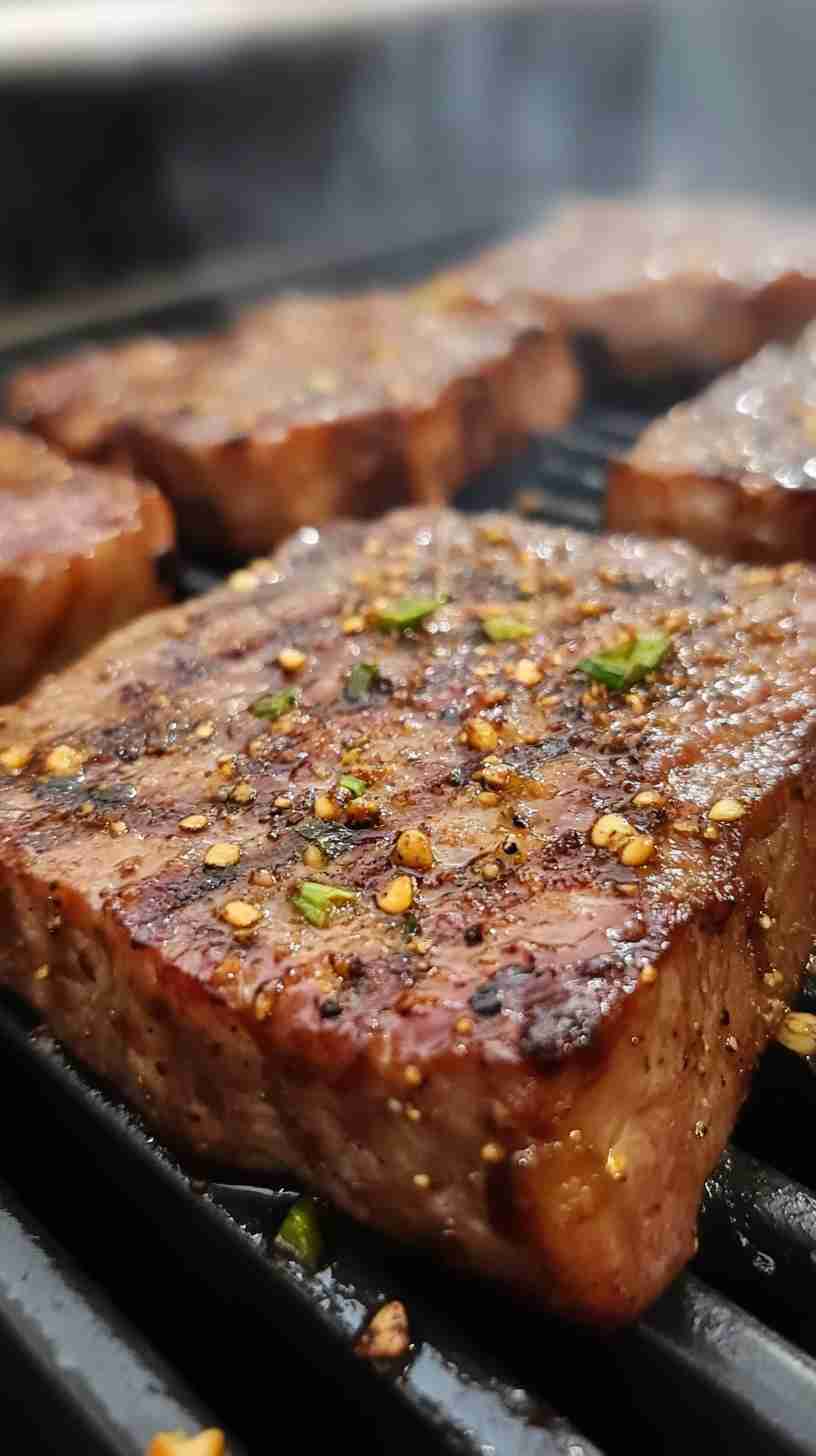 Air Fryer BBQ Steak with Smoky Seasoning