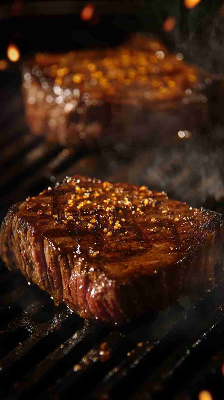 Air Fryer BBQ Steak with Smoky Seasoning