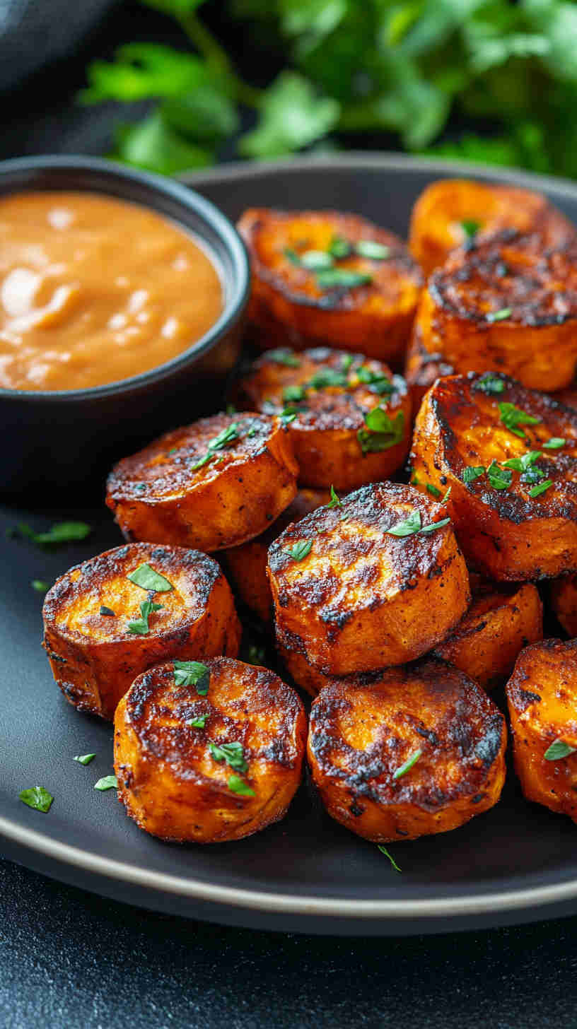 Air Fryer BBQ Sweet Potato Bites