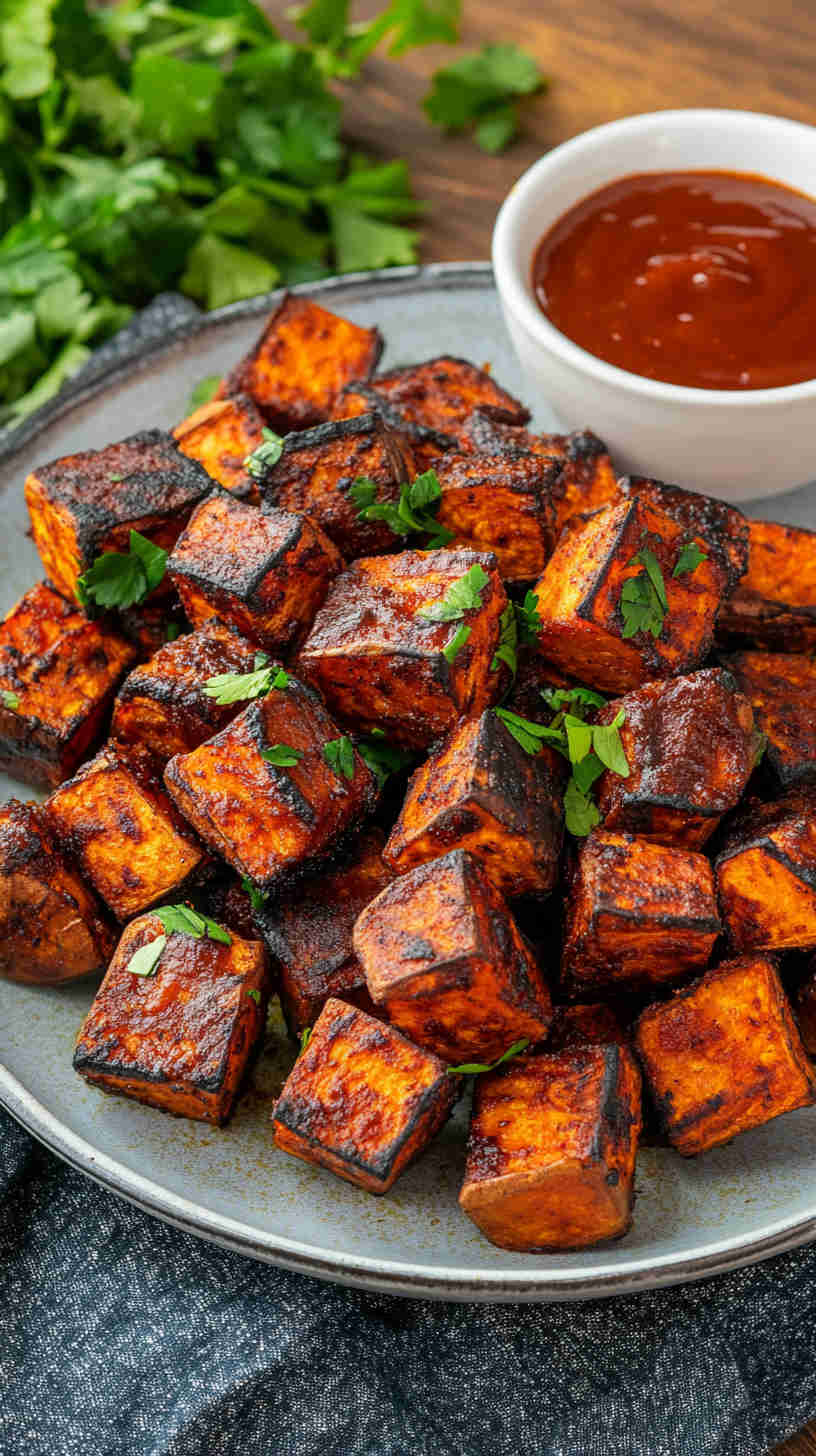 Air Fryer BBQ Sweet Potato Bites