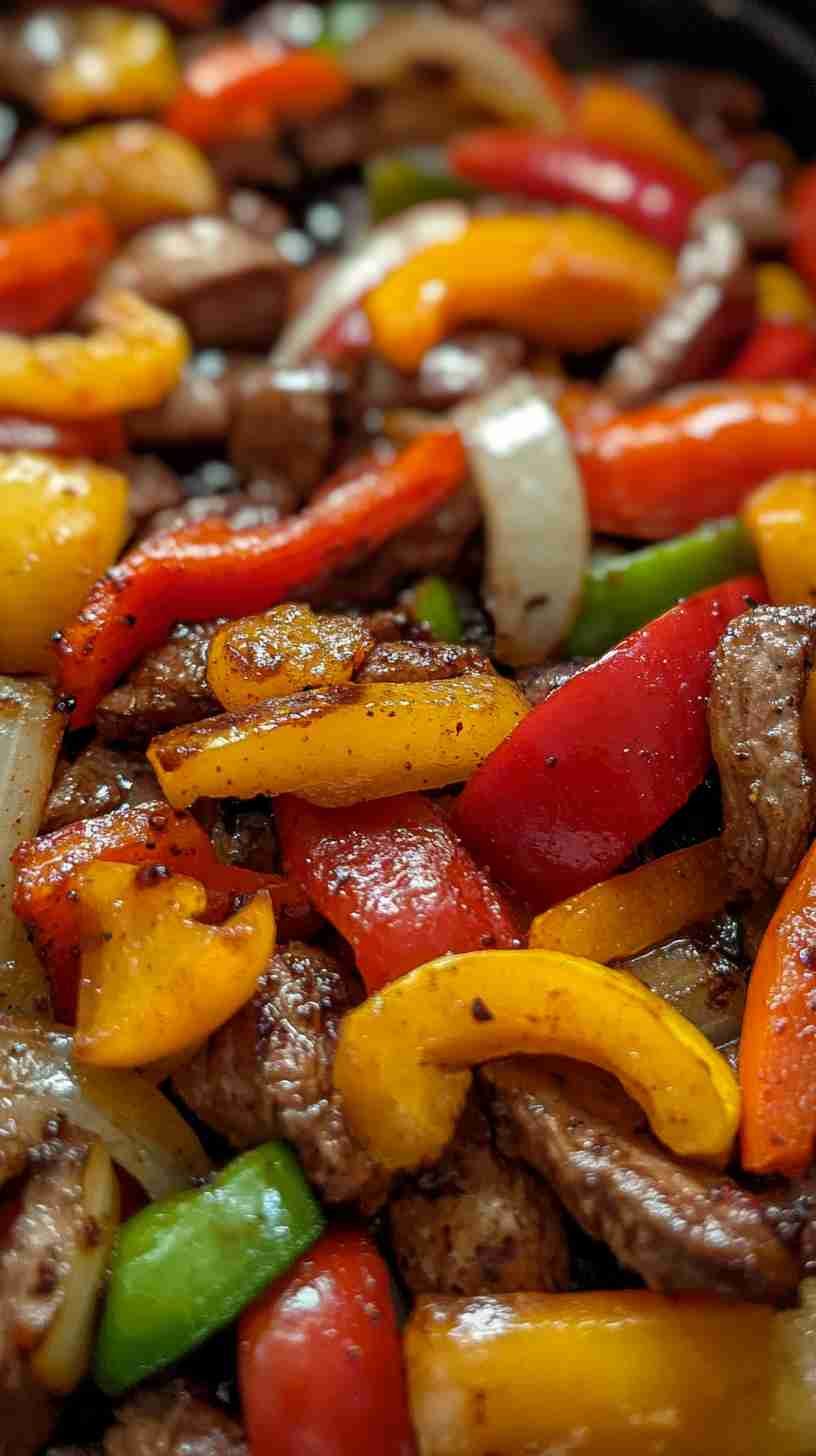 Air Fryer Steak Fajitas