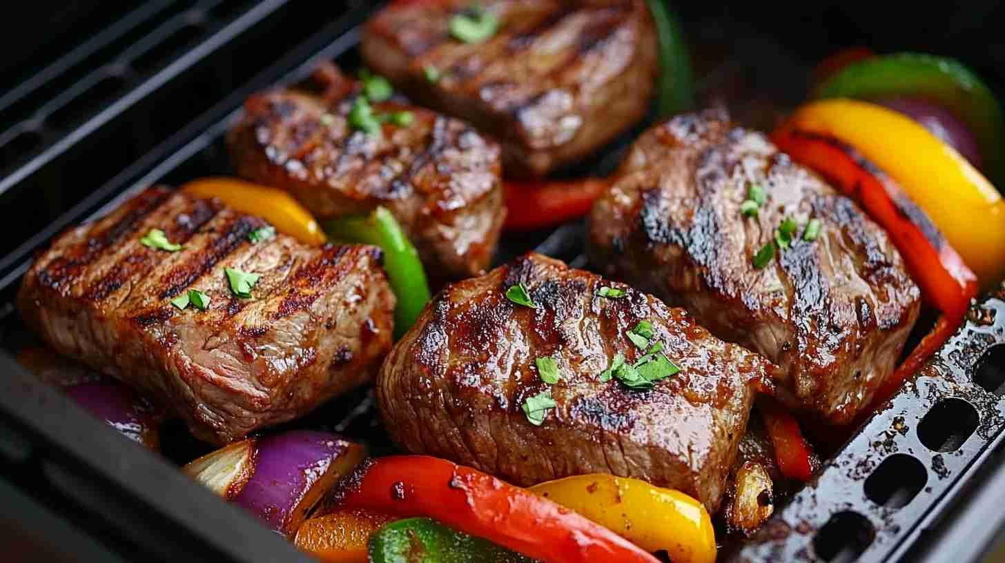 Air Fryer Steak Fajitas