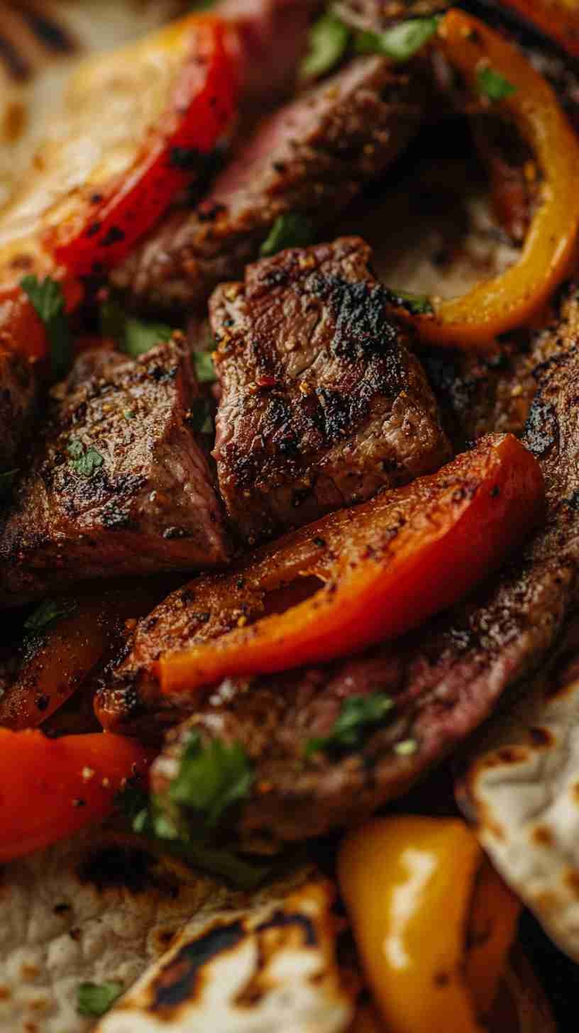 Air Fryer Steak Fajitas