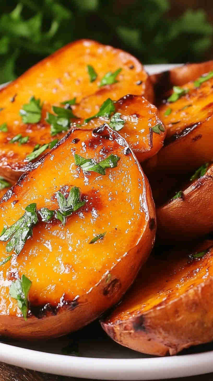 Air Fryer Sweet Potato Skewers with Honey Mustard