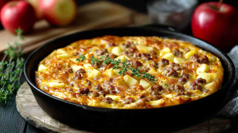 Apple and Sausage Frittata