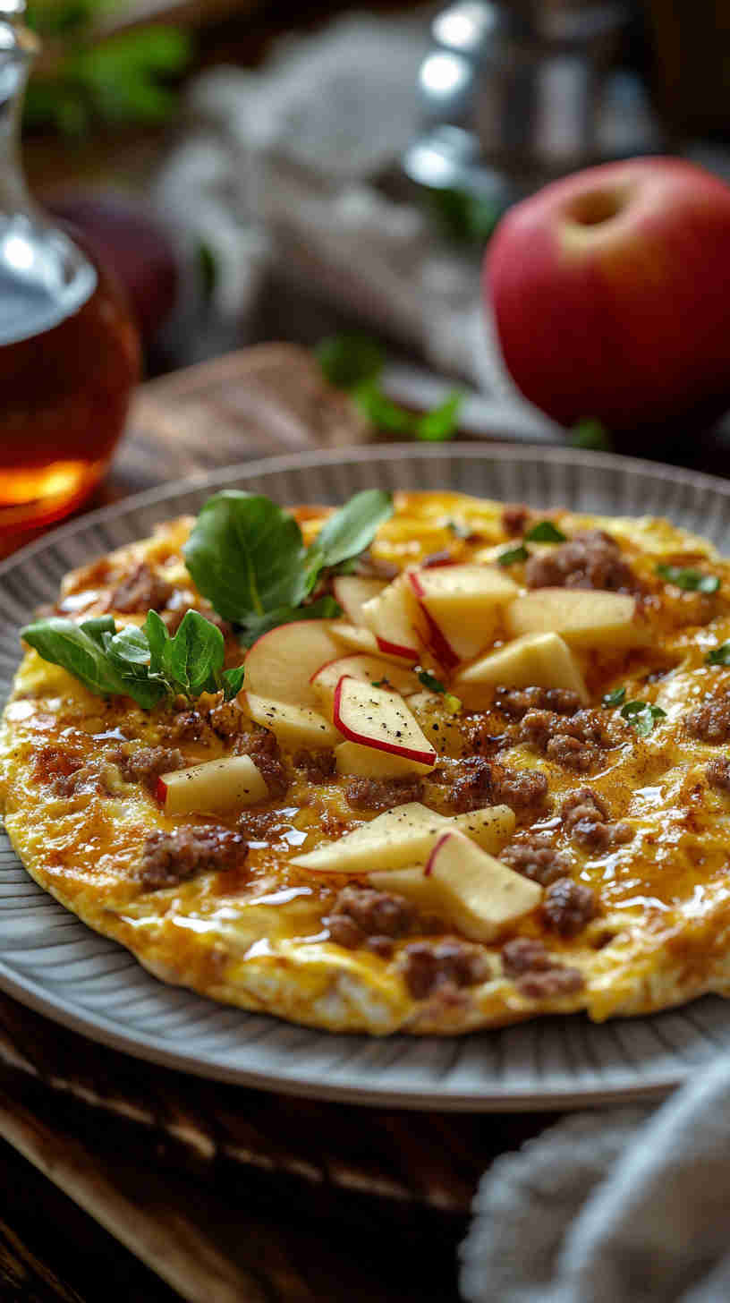 Apple and Sausage Frittata