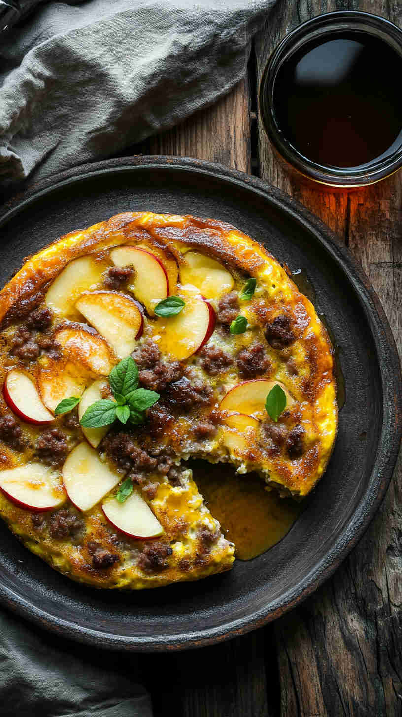 Apple and Sausage Frittata