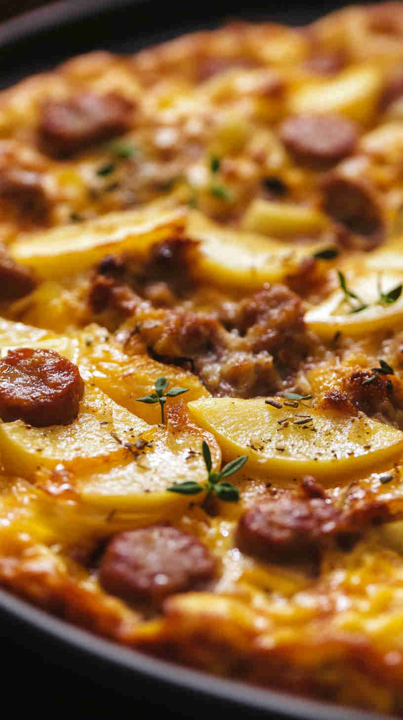 Apple and Sausage Frittata