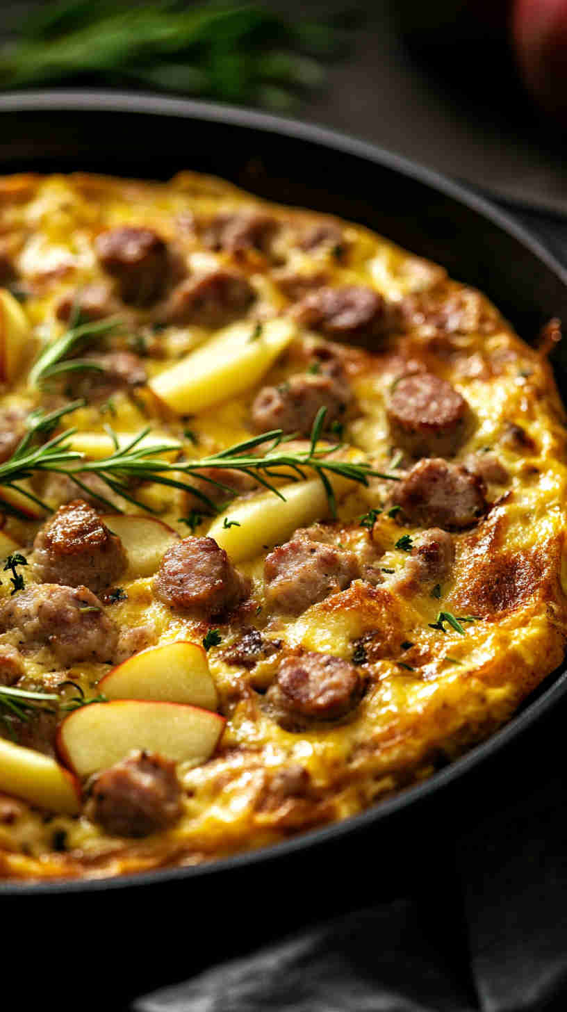 Apple and Sausage Frittata