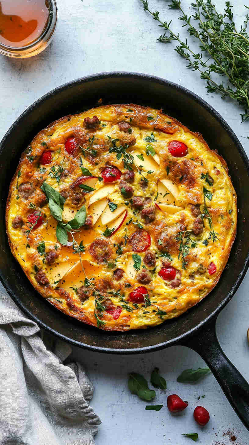 Apple and Sausage Frittata