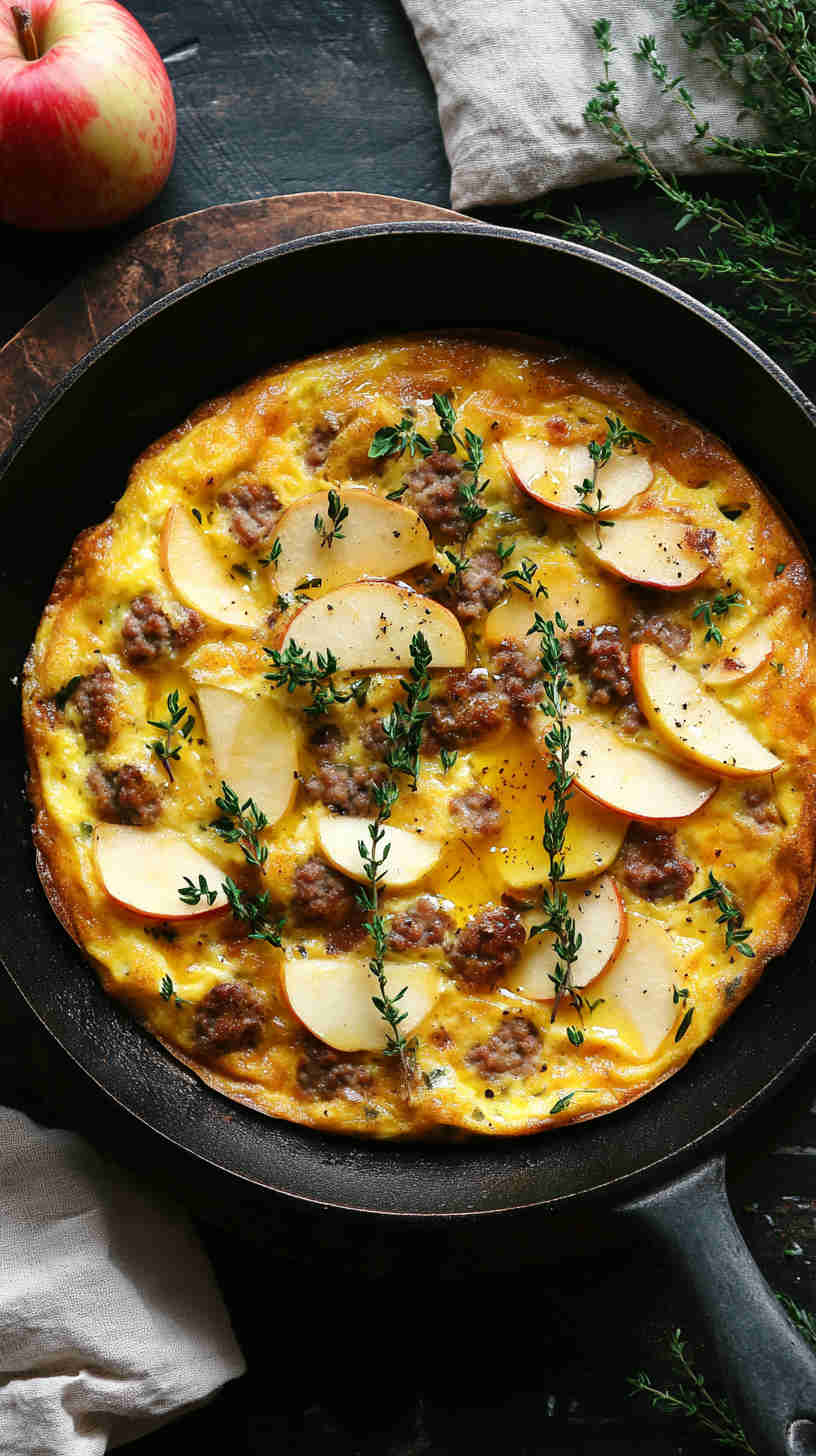 Apple and Sausage Frittata