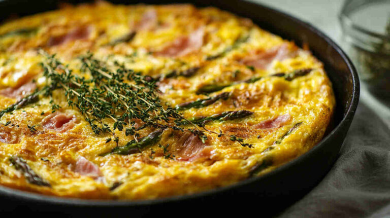 Asparagus & Prosciutto Frittata