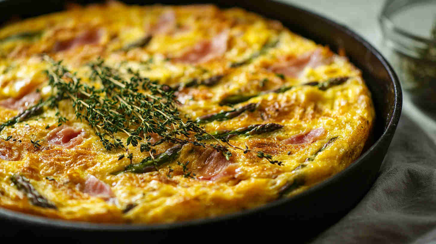 Asparagus & Prosciutto Frittata