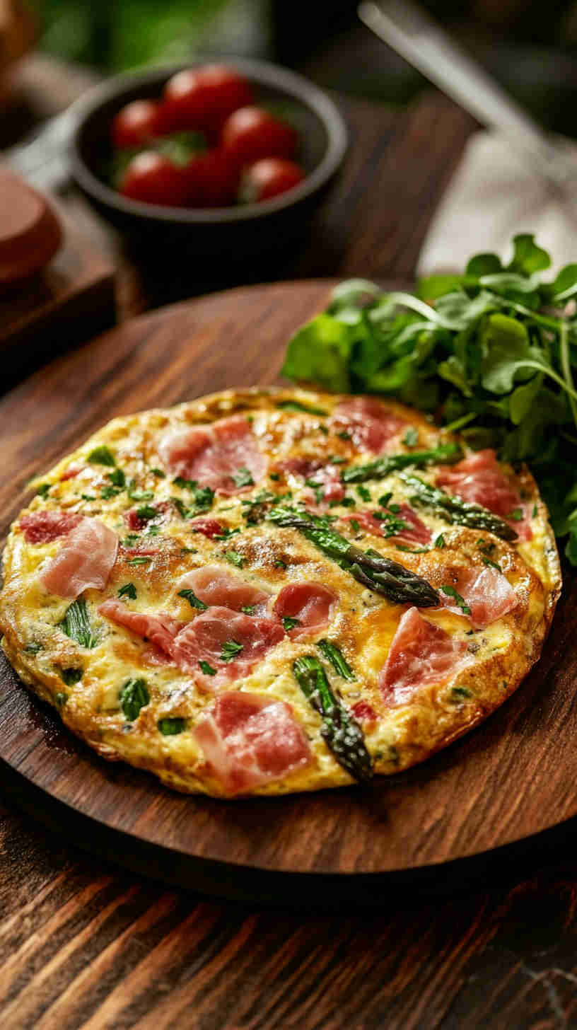Asparagus & Prosciutto Frittata