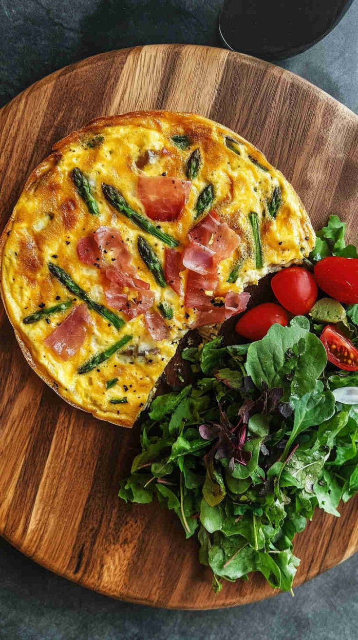 Asparagus & Prosciutto Frittata