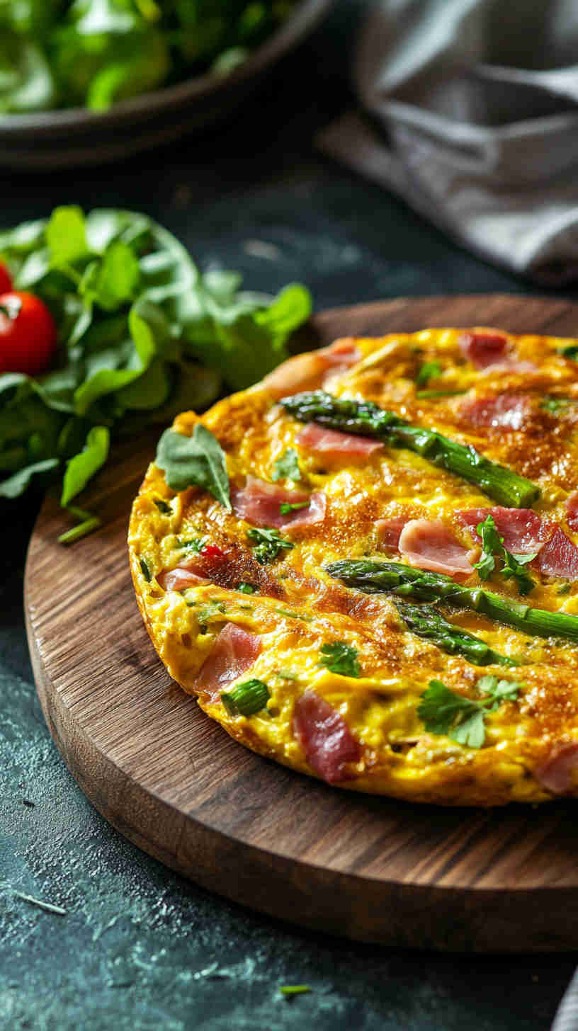 Asparagus & Prosciutto Frittata