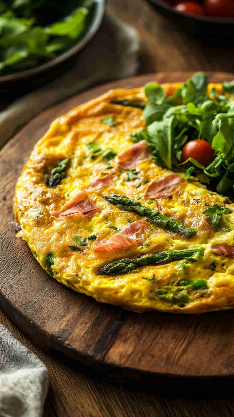 Asparagus & Prosciutto Frittata