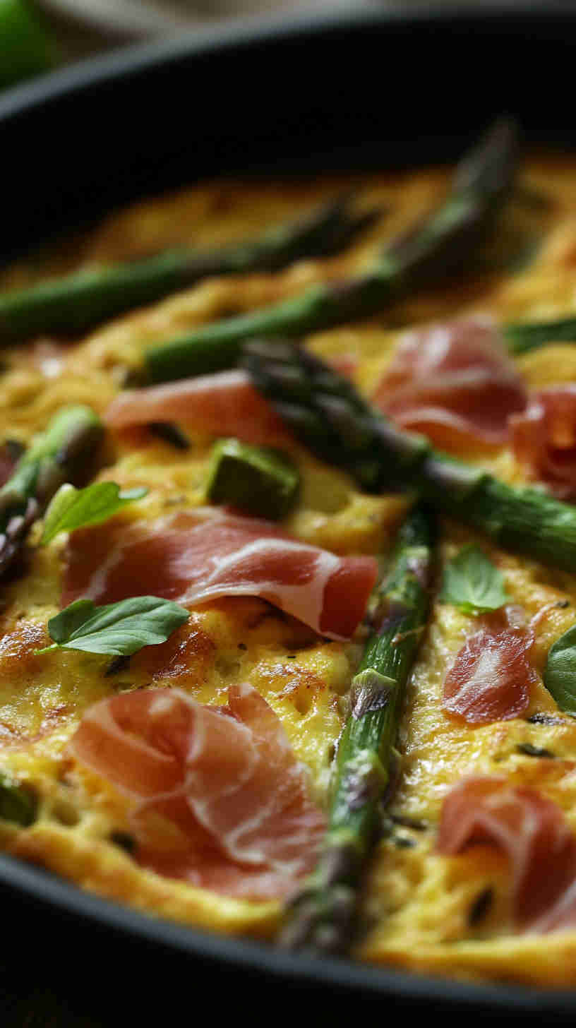 Asparagus & Prosciutto Frittata