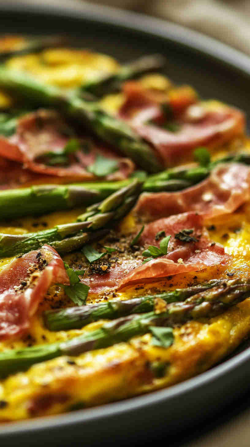 Asparagus & Prosciutto Frittata