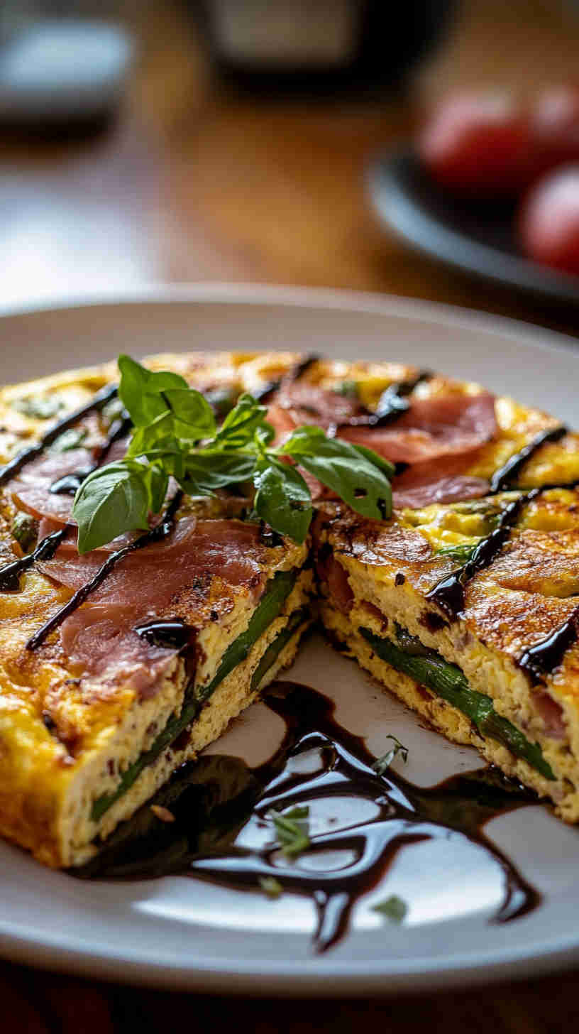Asparagus & Prosciutto Frittata