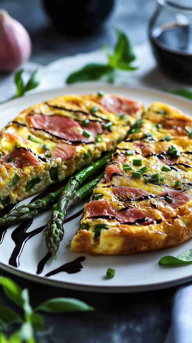 Asparagus & Prosciutto Frittata