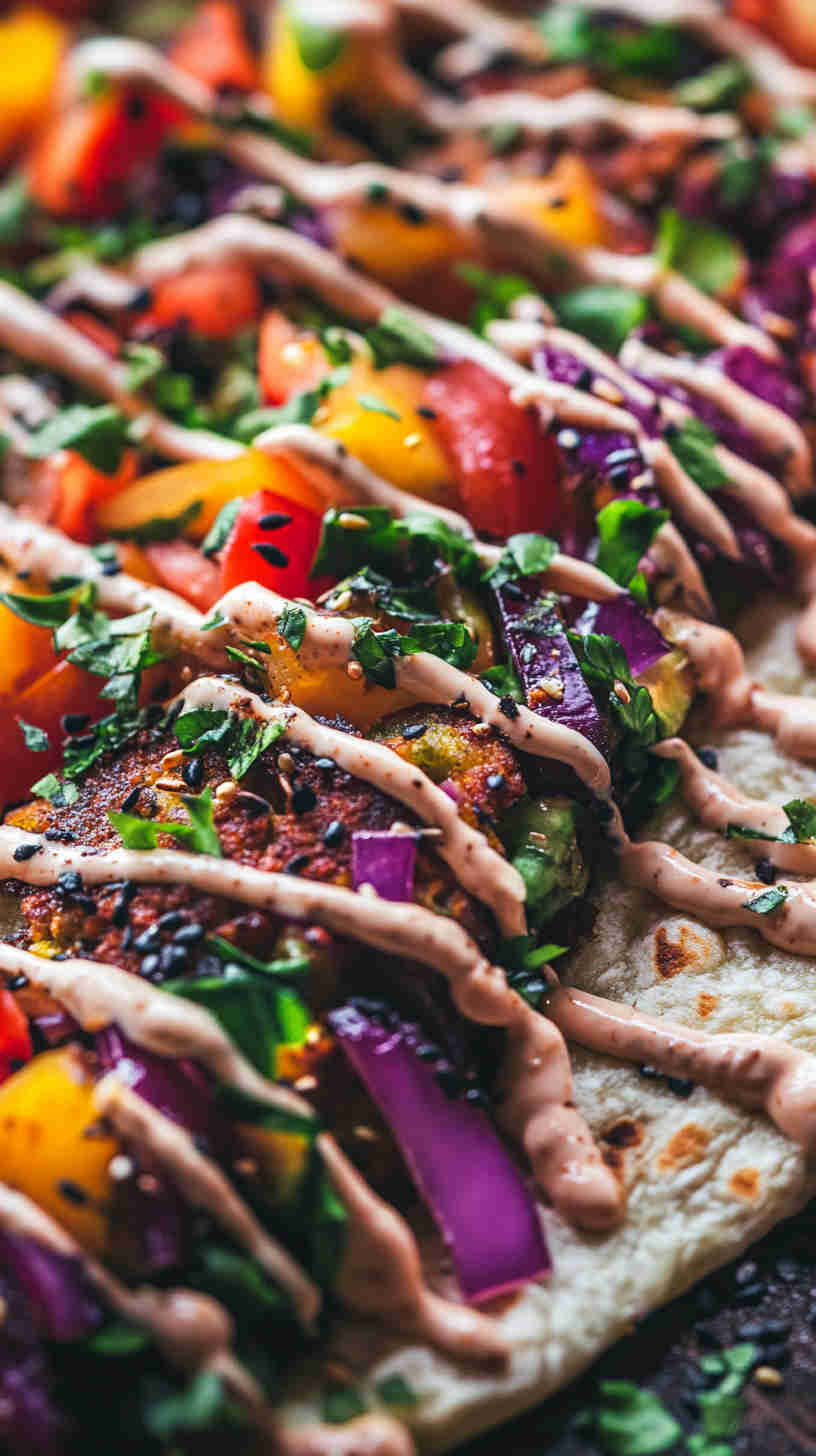 Aubergine Falafel Wraps with Hummus