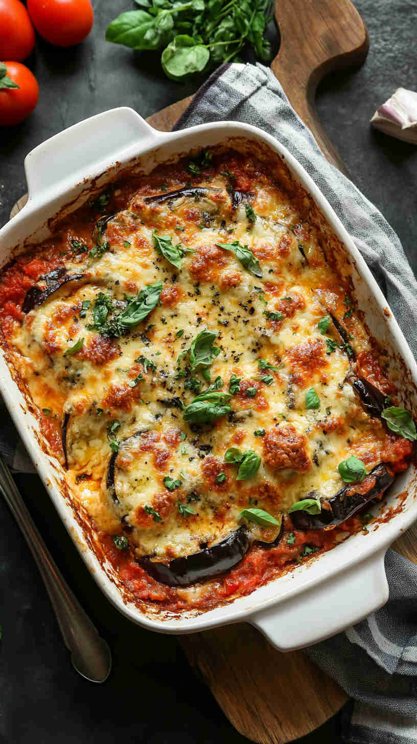 Aubergine Parmesan Bake