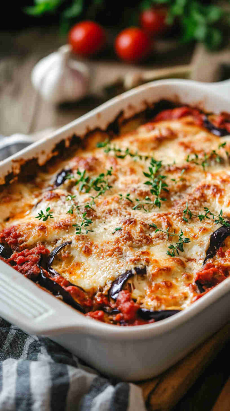 Aubergine Parmesan Bake
