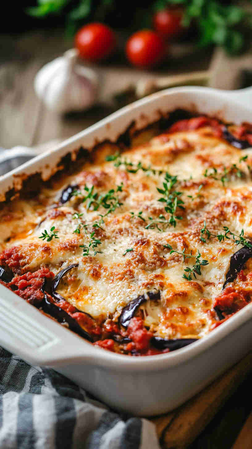 Aubergine Parmesan Bake