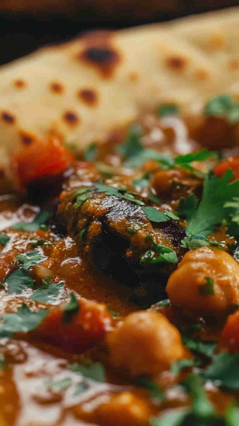Aubergine and Chickpea Curry