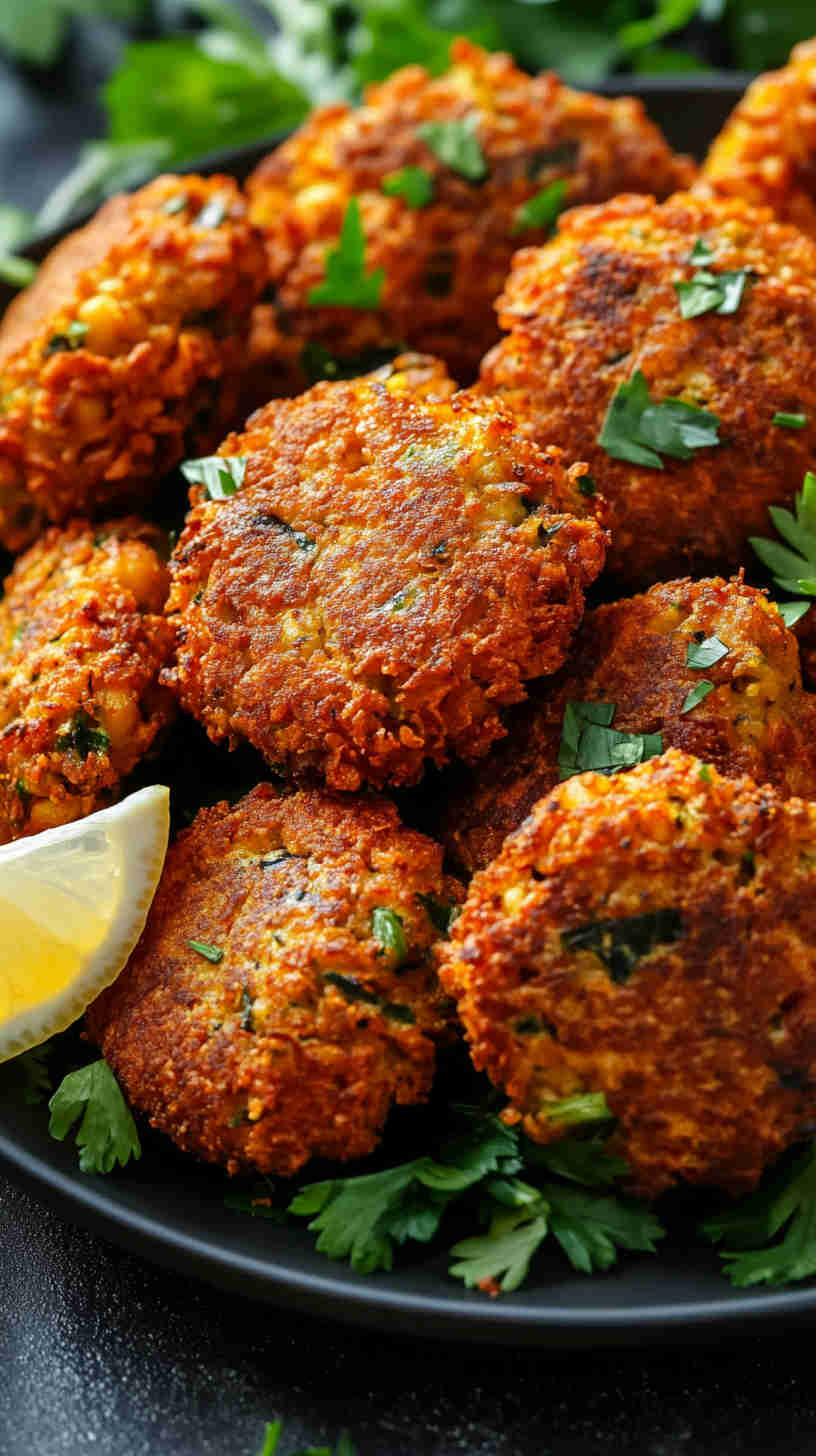 Aubergine and Chickpea Fritters