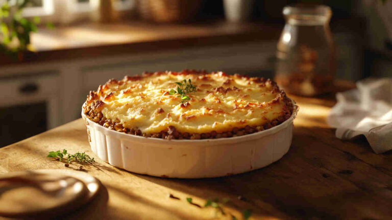 Aubergine and Lentil Shepherd's Pie