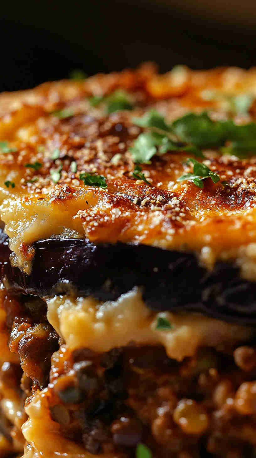 Aubergine and Lentil Shepherd's Pie