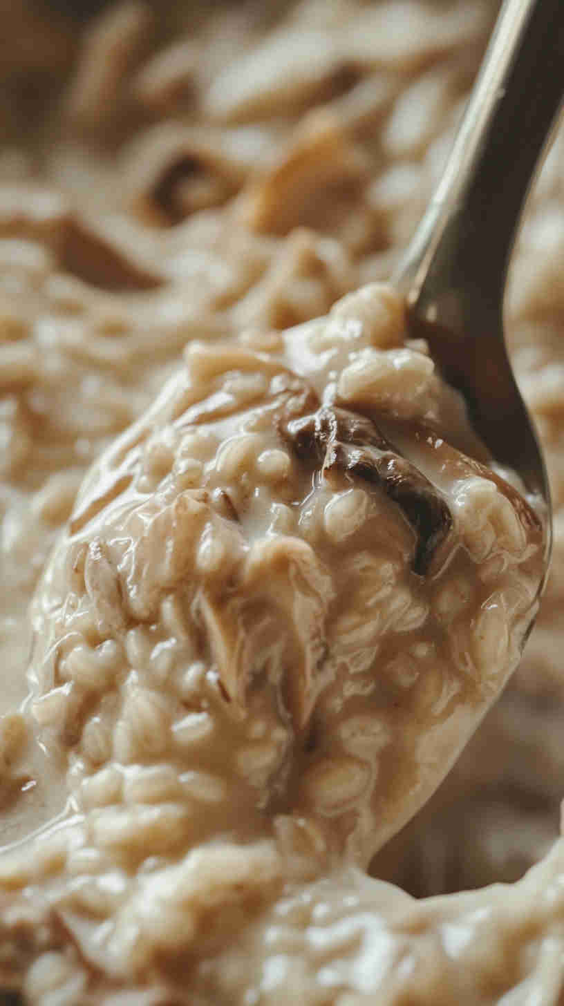 Aubergine and Mushroom Risotto