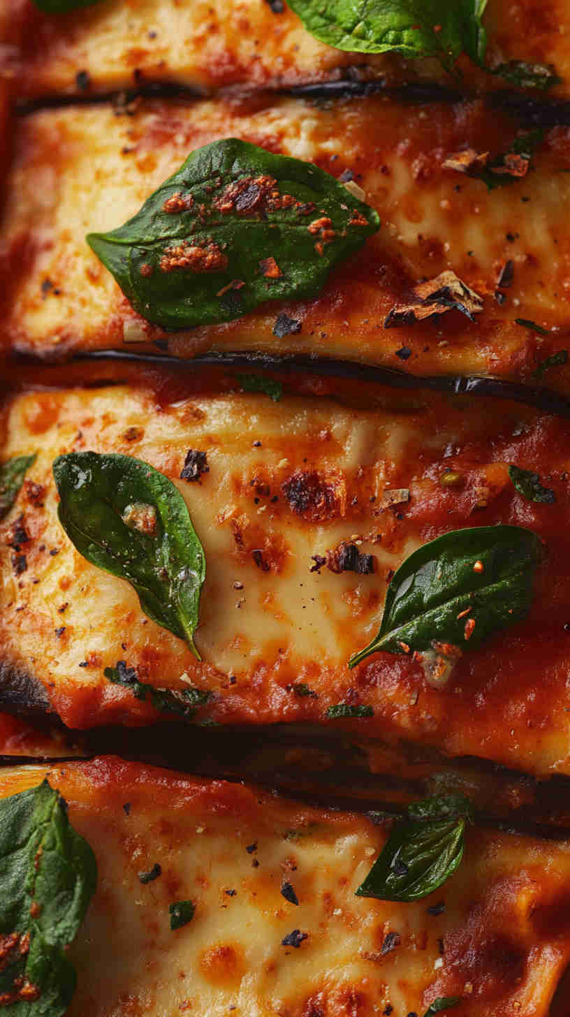 Aubergine and Spinach Lasagna