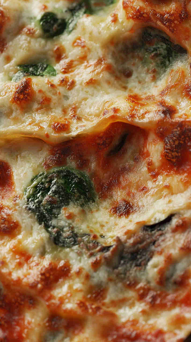 Aubergine and Spinach Lasagna