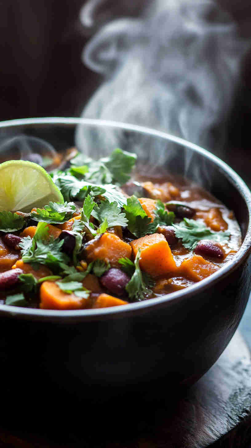 Aubergine and Sweet Potato Stew