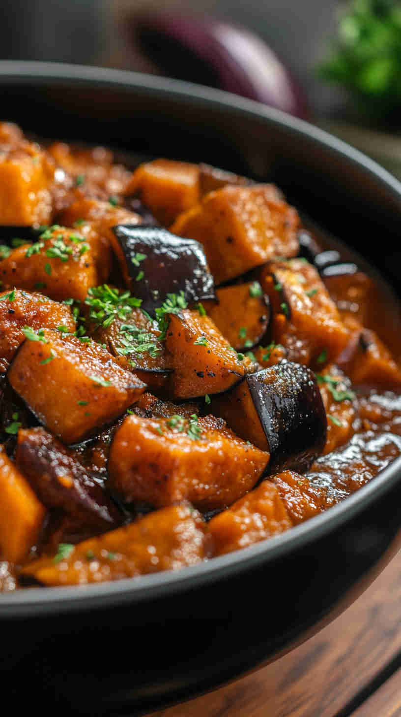 Aubergine and Sweet Potato Stew