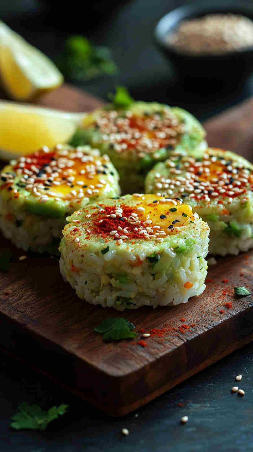 Avocado & Egg Rice Cakes