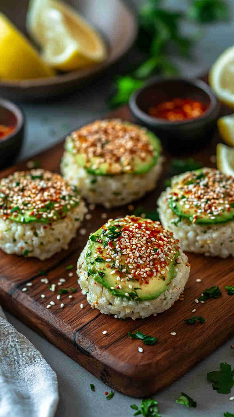 Avocado & Egg Rice Cakes
