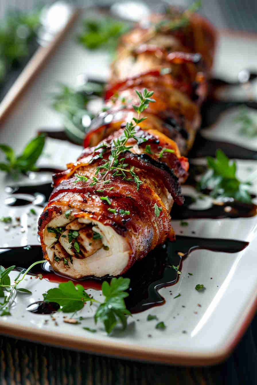 Bacon-Wrapped Stuffed Chicken